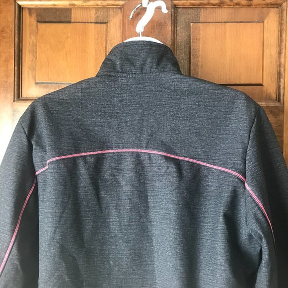 FILA Charcoal Gray w/Pink Trim Breast Cancer Awareness Zip-Up Jacket Large - Picture 10 of 14